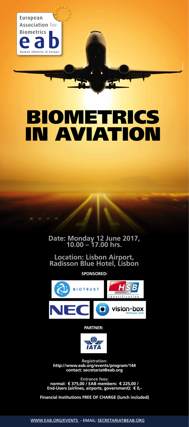 Banner for Biometrics in Aviation