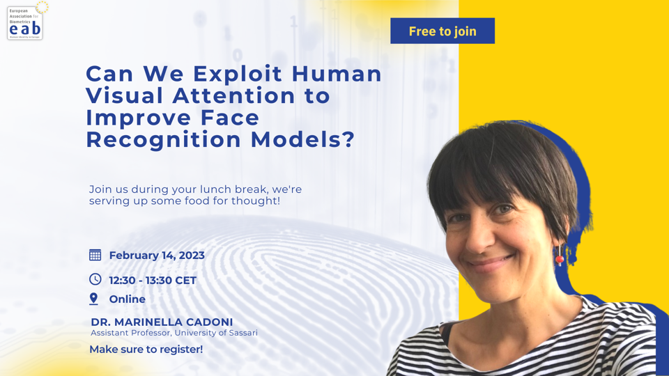 [Illustration] Banner on Lunch Talk: Can We Exploit Human Visual Attention to Improve Face Recognition Models?