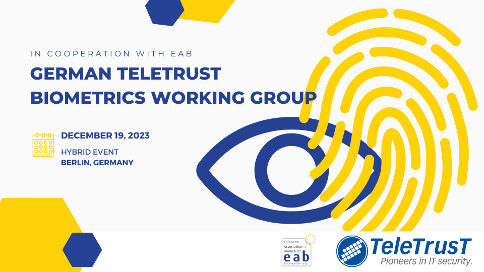 [Illustration] Banner on German TeleTrusT Biometrics Working Group